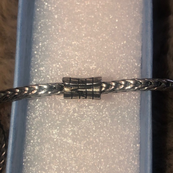 Trollbeads heartBeat bead 925 LAA sterling silver bead charm approx 10mm length - Picture 8 of 11